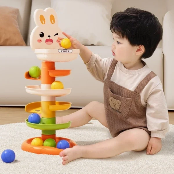 ลูกบอลสไลด์เดอร์ ยิงติดตามบอลหมุนสนุก แทร็กบอลหมุนสนุก ของเล่นเด็ก